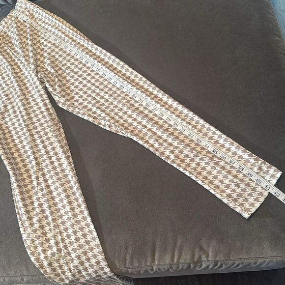 Long Sleeve 2 Piece Houndstooth BodyCon Pantsuit Jacket & Pants Set *Size L READ - Picture 8 of 16